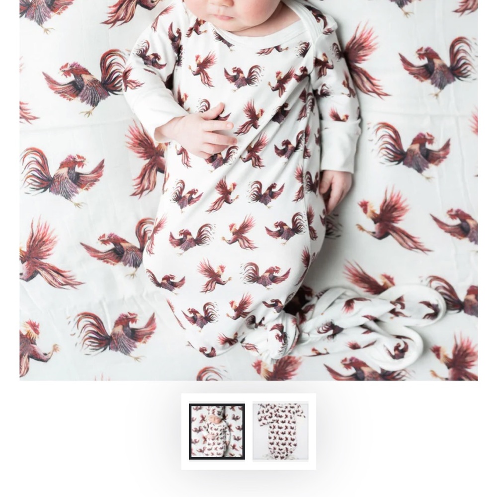 Saltwater Swaddles Gamecock newborn set